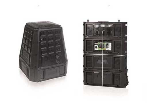 Bacs à compost noirs 630 litres (11x)