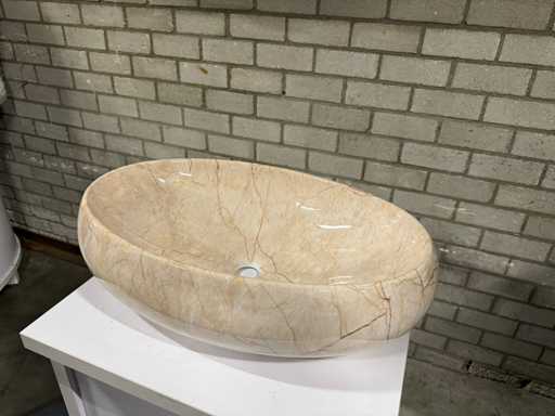Aspect marmur? Oval Sink lucios