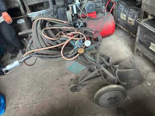 Carrello a mano per bruciatore