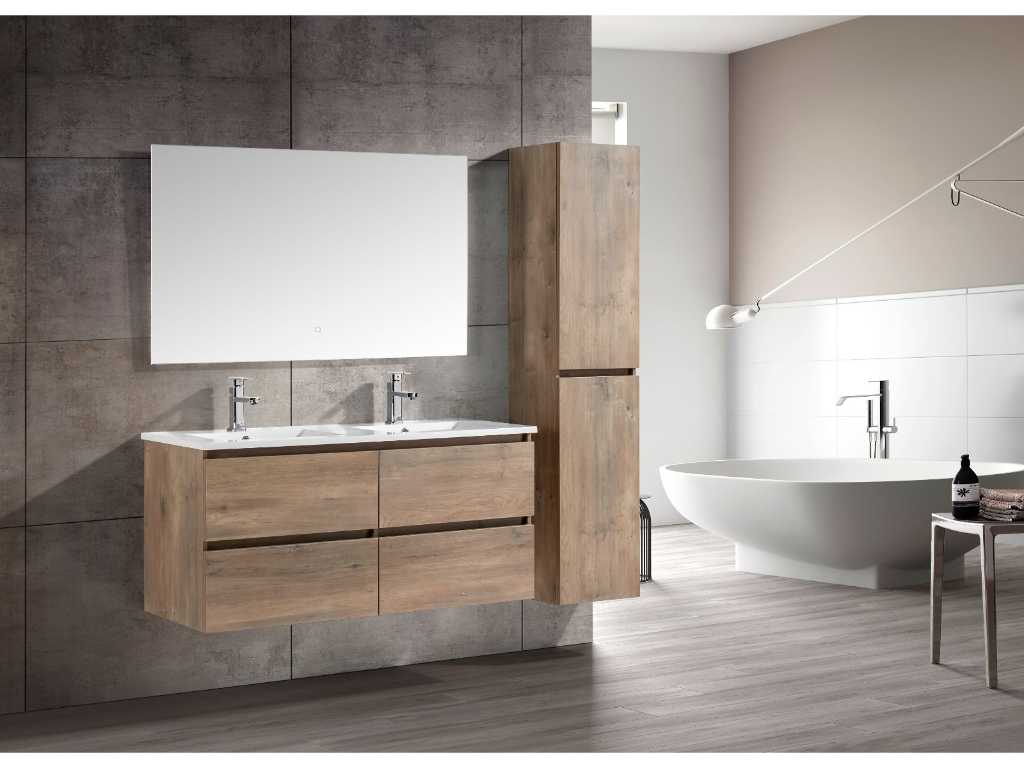 1 x 120cm Bathroom Furniture Set - Colour: Grey OAK