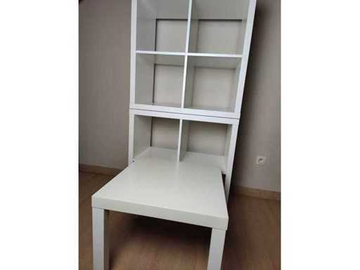 IKEA - Kallax cabinet (2x) + Table (1x)