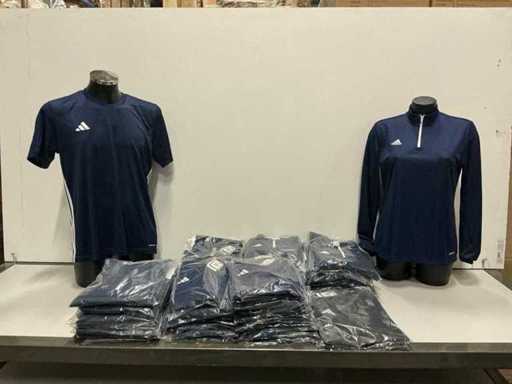 Partij diverse Adidas shirts/hafzips (85x)