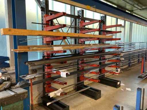 2008 PAG cantilever rack, without contents