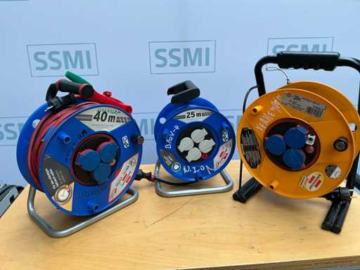 Extension cable reels electric (3x)