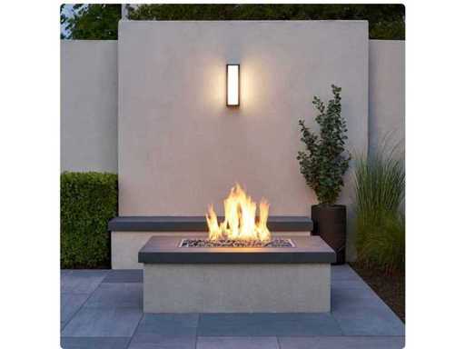 4 x lampe murale fixe en opal noir