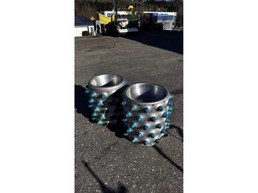 Brielmaier Alu - Spiked rollers 5-rij - Banden, wielen en velgen