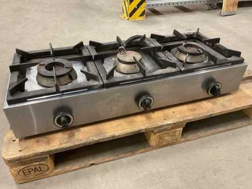 Unitate de gătire pe gaz cu 3 arzători Ubert