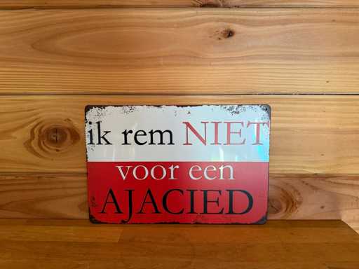 Werbeschild 20x30 cm