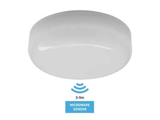 Panneaux LED montés en surface 12W 4000K avec capteur (16x)