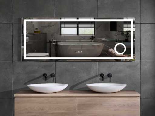 Miroir led Mawialux (largeur 150-200cm au choix)