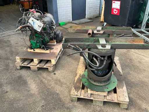 Différentes pièces pour le roulage