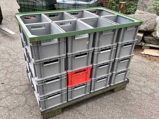 Caisses en PVC empilables (32x)
