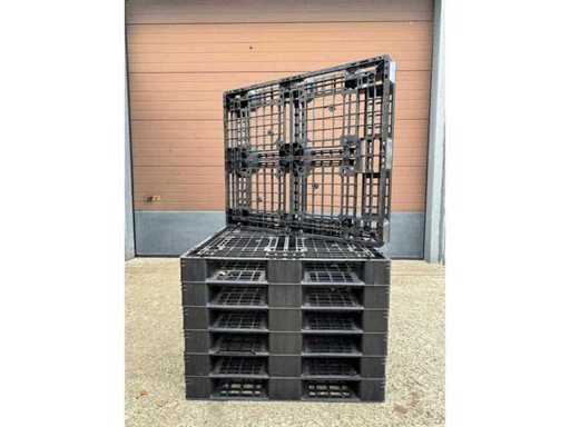 Kunststof pallet 1000x1200x120mm - open dek (10x)