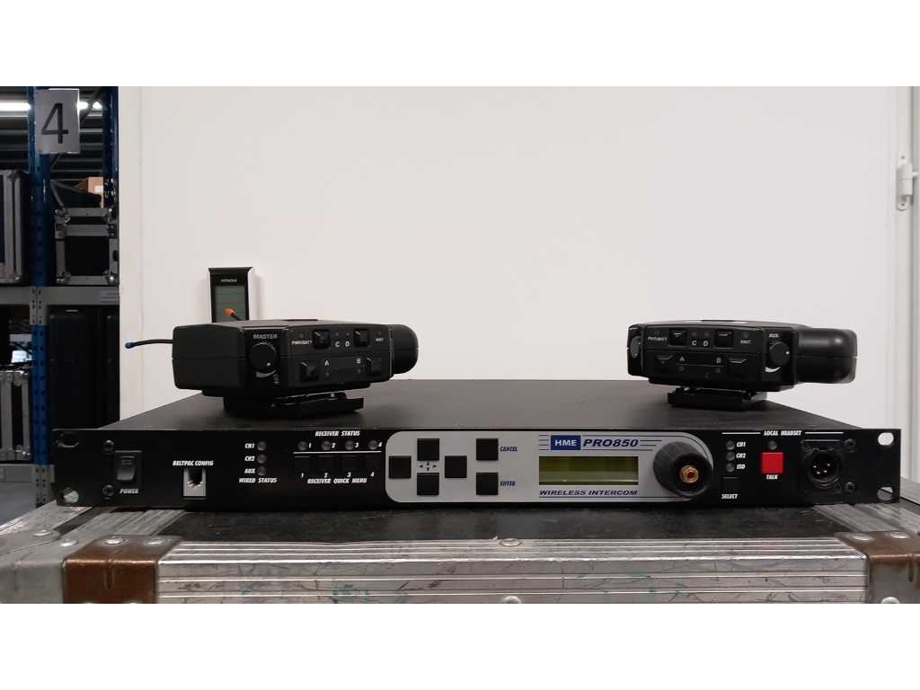 HME - PRO850 - 2-kanaals + 2-station HF intercom besturingseenheid