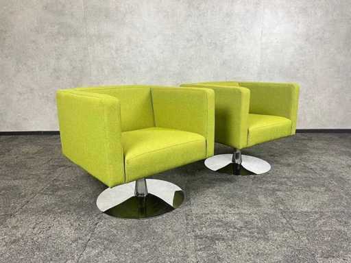2x Offecct Solitaire - fauteuil à design pivotant
