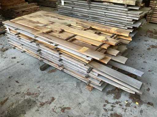 Acacia shelves 28 mm 0.535 m3