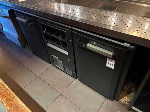 Gamko - Euro-Line - Refroidisseur de bar 2 portes avec nid de bouteilles