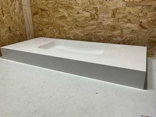 Waschbecken-Polystone 100x45x9 cm