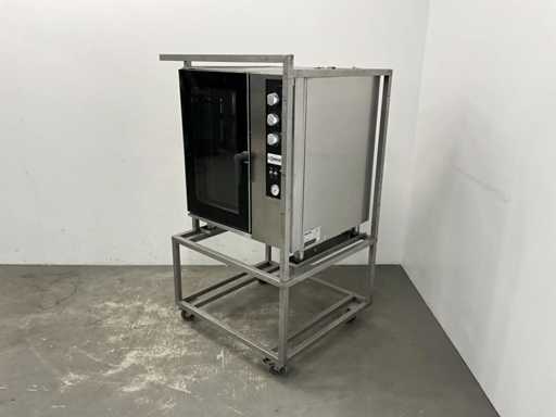 Hios - HC 10E - Combi steamer in mobile stainless steel frame