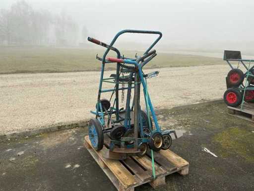 Transport trolley for gas cylinders (6x)