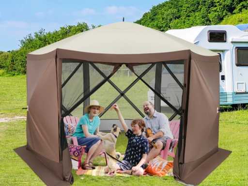 Vouwpaviljoentent voor 8 tot 10 personen