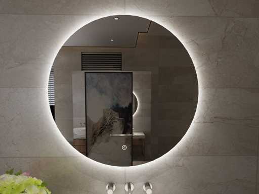 WB - Giro - 38.4401 - Oglind? rotund? 80 cm + iluminare LED