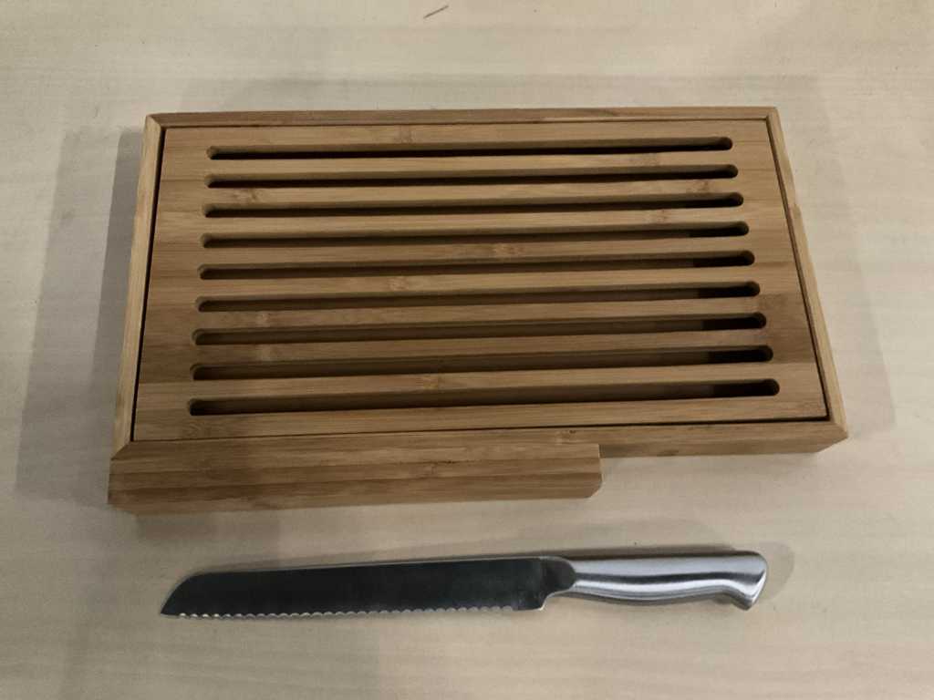Planche à pain 40x24cm avec couteau à pain (11x)