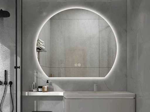 Aloni - LED Badkamerspiegel Rond 120×100 cm 