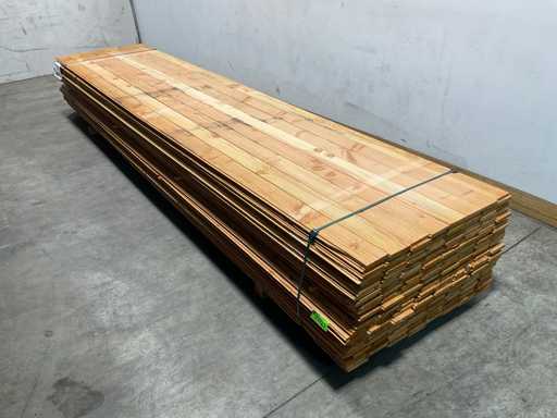 Douglasie gehobelte Dachschalung 400x11,6x1,6 cm (224x)