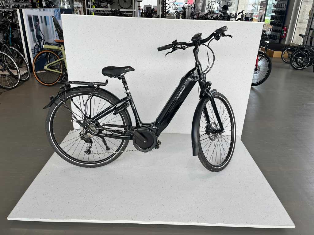 VELODEVILLE AEB890 DAME 45 DEORE COMFORT 500KWH - NOIR PROFOND