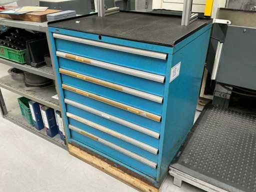 Werkstattschrank mit Inhalt