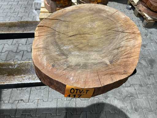 Rosewood disc, Thickness 60mm, Ø 550mm