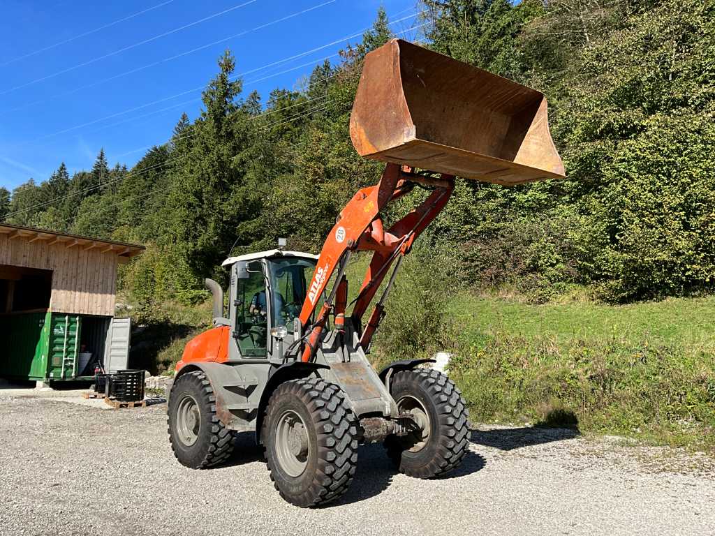 2015 Atlas 105e Wheel Loader with Pallet Fork and Bucket