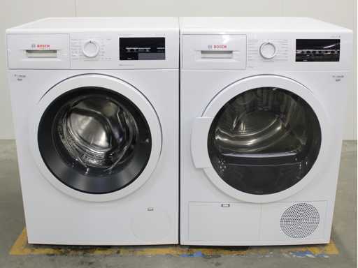 Seria Bosch|6 mașina de spălat VarioPerfect EcoSilence Drive & seria Bosch|6 uscător de mașini