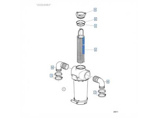 Volvo Penta 2,5 Zoll Meerwassersieb | Filterkit – 23224983