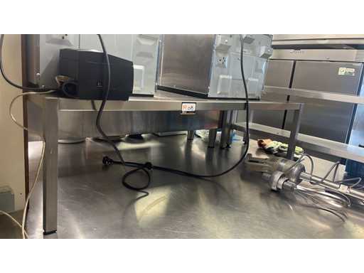 Stainless steel work table