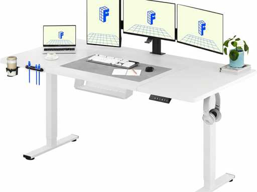 Standing Desk 180x80cm, Height Adjustable Desk with Memory Function