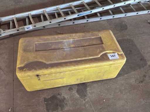 Gelbe Aufbewahrungsbox