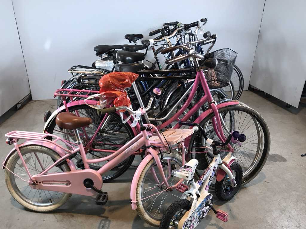 Batch of city bikes of various brands and models (10x)