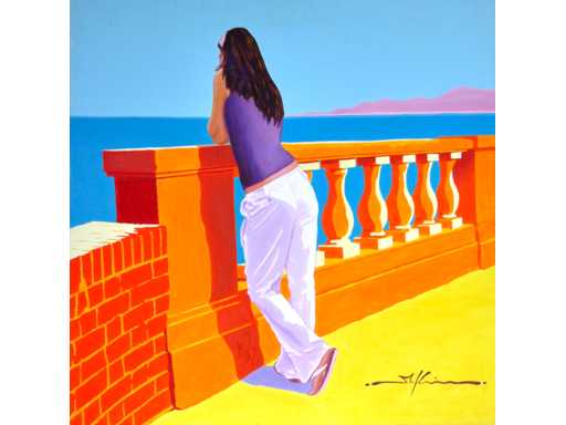 Marco Kooiman - Lungomare - acrylic on canvas - 100x100 cm
