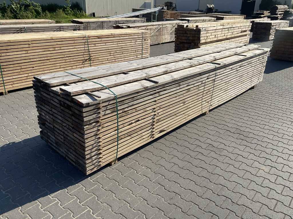 Fichtengerüst Holzbohlen 500x21,5x3,2cm (88x)