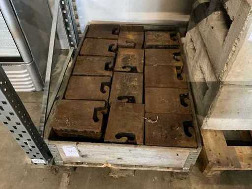 15kg Greutate de cort cu mâner (35x)