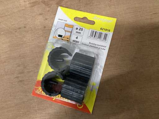 Serviprof buisdop 25 mm zwart (310x)