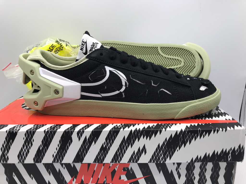 Nike Blazer Low ACRNM Black/White-Olive Aura Sneakers 40