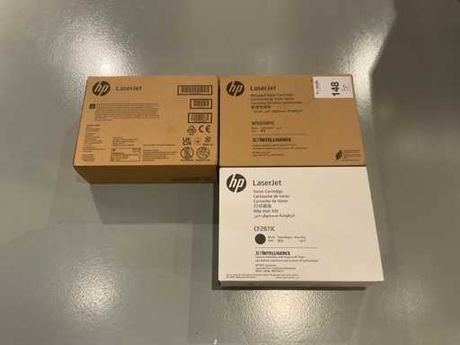 HP W9008-00901, CF287JC Laser printer cartridges (3x)