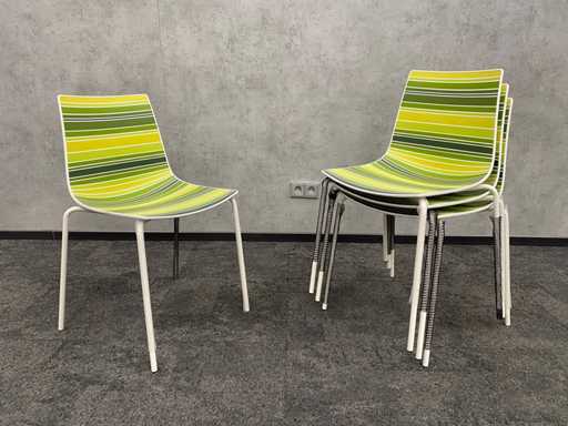 4x Gaber Colorfive - nestelbare design stoel