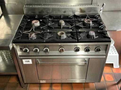 MBM 6-pits Gas Fornuis