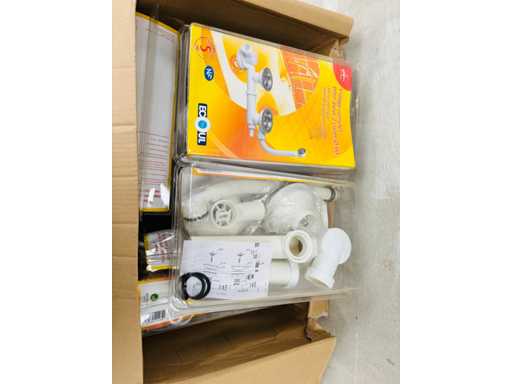 ECOUL (x6) - Volledige afvoer voor de 2-kom gootsteen (diameter: 90)