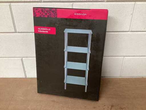 Esbada bathroom rack glass/chrome (3x)