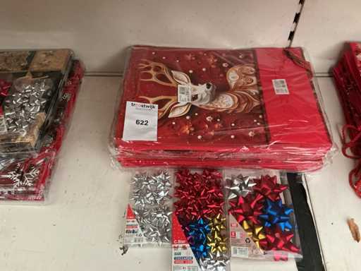 Party Weihnachten, Tragetaschen+Dekoration.